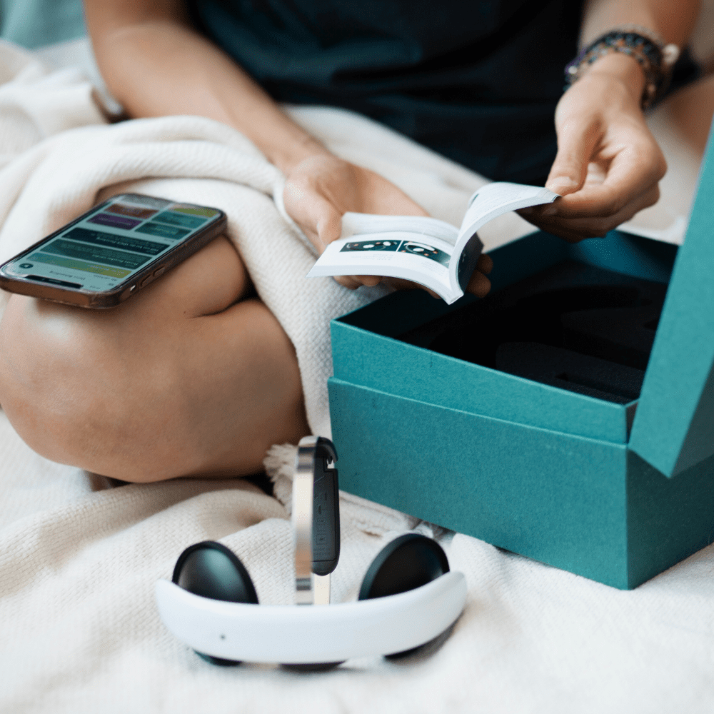 Valokuva FLOW-hoitolaitteen käyttöönottotilanteesta.